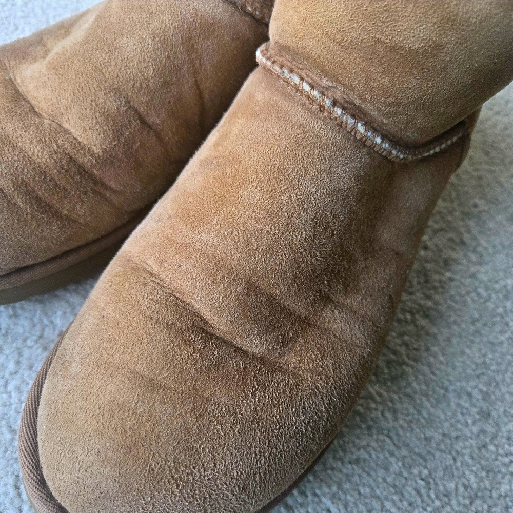 UGG Classic Mini II Chestnut Tan Boots Womens 11 - Picture 3 of 10